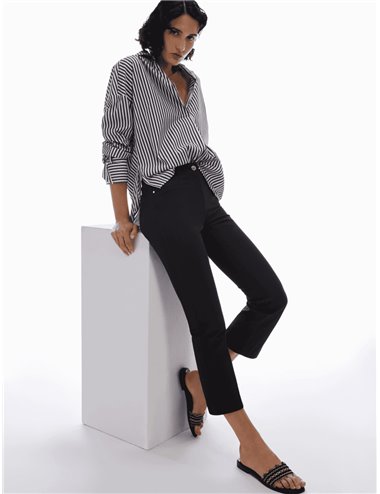 Pennyblack - Pantaloni kick-flare in cotone nero