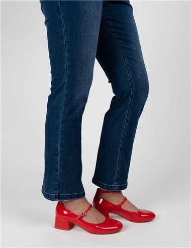 Elena Mirò - Jeans kick flare blu