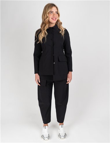 Jurere - Giacchina stretch con collo in piedi nero