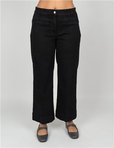 Elena Mirò - Jeans 5 tasche mariniere, "Mary" nero