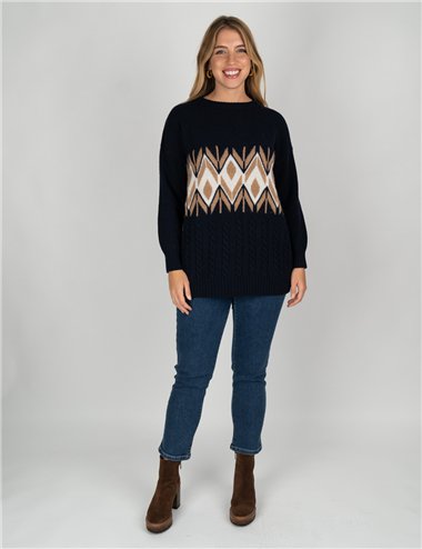 Persona - Jeans slim indenim di cotone blu