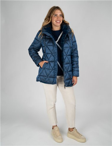 Gaia Life - Maglia girocollo in lurex blu