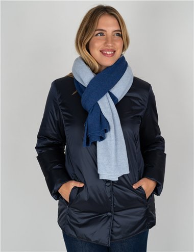 Gaia Life - Sciarpa bicolore blu