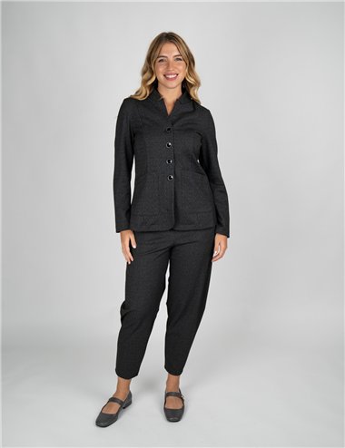 Jurere - Pantalone a palloncino con elastico in vita nero