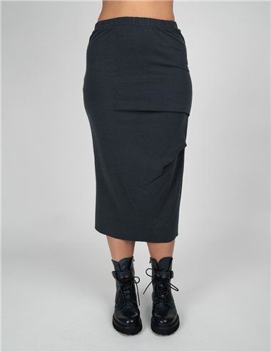 Jurere - Gonna a tubo con elastico in vita blu