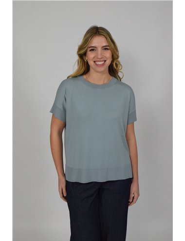 Elena Mirò - Maglia maniche corte azzurro