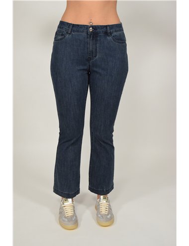 Elena Mirò - Jeans 5 tasche kick flare blu
