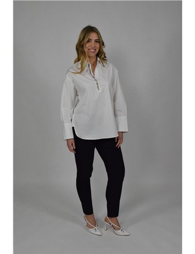 Elena Mirò - Pantoni slim pull on blu