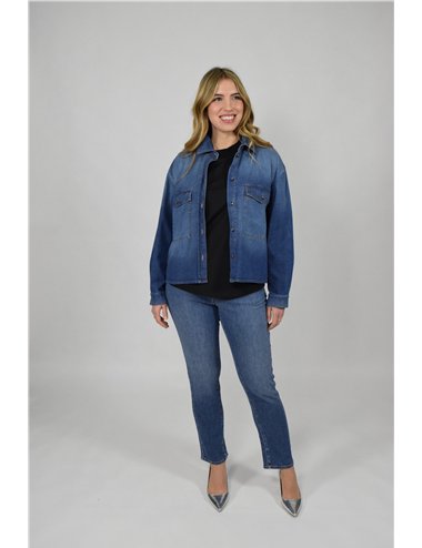 Persona - Jeans slim in denim stretch blu