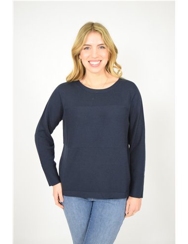 Persona - Maglia in puro cotone blu