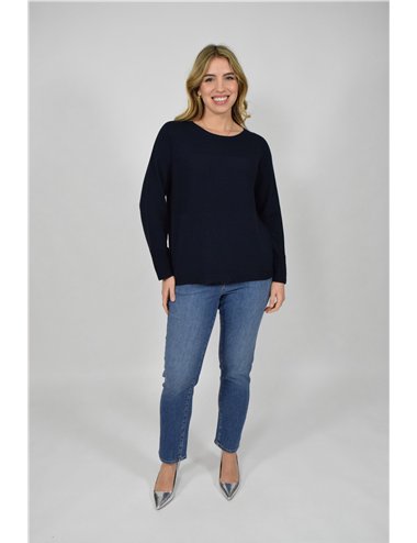 Persona - Maglia in puro cotone blu