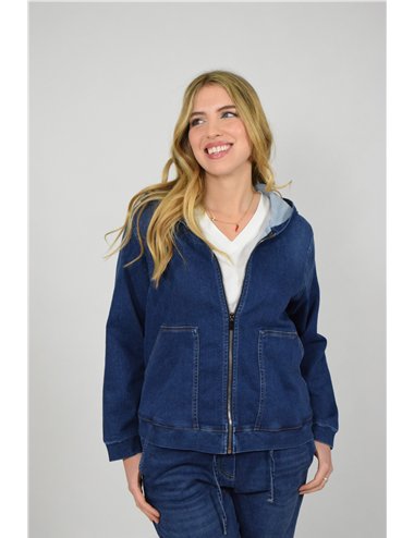 Persona - Giacca in scuba tecnico blu