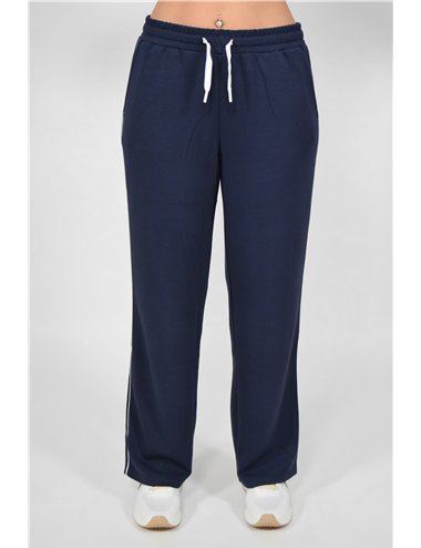 Barbara Lebek - Pantalone con coulisse ed elastico in vita blu